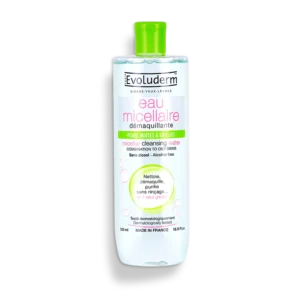 Evoluderm Micellar Makeup Remover Water Combination to Oily Skin 500ml